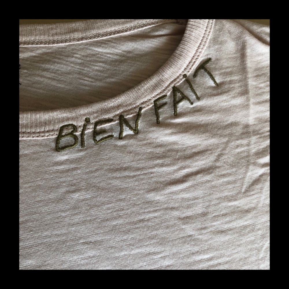 Madewell Bien Fait Embroidered Cotton Whisper Tee - Picture 5 of 7